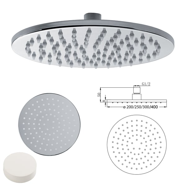 Σετ εντοιχισμού ντους Artist White Matt